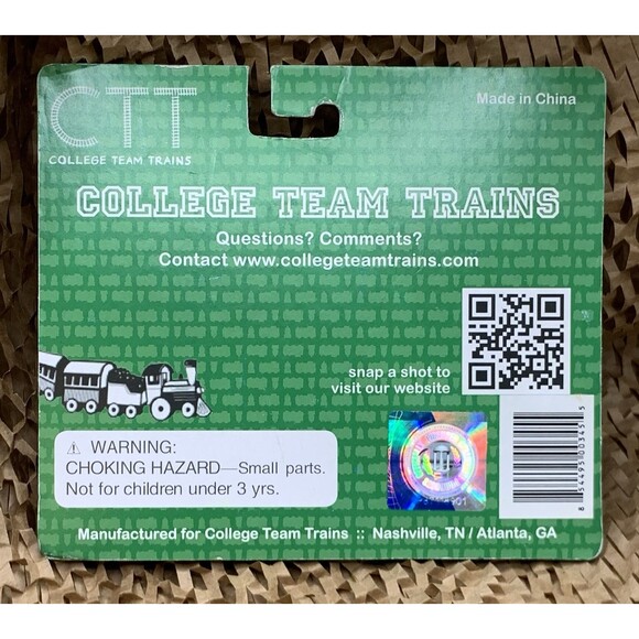 NEBRASKA CORNHUSKERS COLLEGE TEAM TRAINS * NEW IN PACKAGE * WOODEN TRAIN HERBIE - Picture 2 of 3